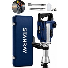 Stanrayf Alman H-Tech 17 Kğ Yeni Nesil Çelik Şanzıman Büyük Boy Kırıcı Hilti Matkap 65MM 70 Joule