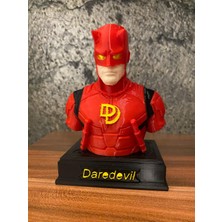 Riva Self Daredevil 13 cm 3D Baskı Dekoratif Büst | Marvel Koleksiyon Figürü ve Masaüstü Aksesuarı