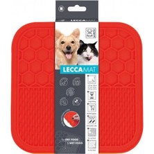 Cotton Soft Lecca Kedi ve Köpekler Için Yavaş Beslenme Ödül Matı Medium Kırmızı 21X21 cm