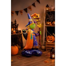 Patladı Gitti Halloween Cadılar Bayramı  Ayaklı Büyük Boy Folyo Balon
