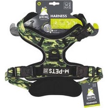 Bezos Hiking Reflektörlü Köpek Göğüs Tasması Kamuflaj Xlarge 50-110 cm