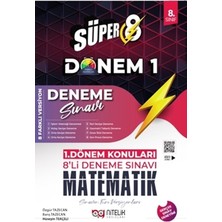 Nitelik Yayınları 8. Sınıf 1.Dönem Süper Matematik 8'Li Deneme Sınavı