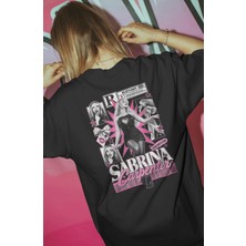 Sevbano Sabrina Carpenter Şarkıcı Baskılı Unisex Oversize Premium Tişört