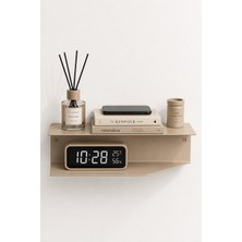Artun Metal Artun Premium Seri Modern Metal Duvar Tipi 2 Katlı Çok Amaçlı Metal Organizer,vidalı Montaj