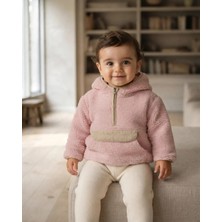 Reycan Kız Çocuk Pembe Peluş Kapüşonlu Sweatshirt Show Your Magic