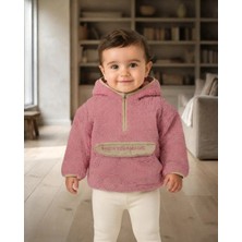 Reycan Kız Çocuk Fuşya Peluş Kapüşonlu Sweatshirt Show Your Magic