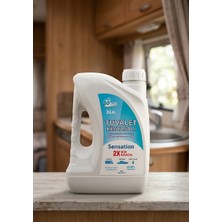 Sensation 2x Bir Arada Karavan & Tekne Tuvalet Kimyasalı (3000 Ml) – Lavanta Kokulu Atık Parçalayıcı & Koku Önleyici Sıvı