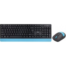 Frisby Frısby FK-4885QU Q Kablosuz Mavi Klavye Mouse Set