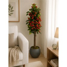 Cennet Home Royal Berry Premium 110 cm Doğal Görünümlü Yapay Kiraz Meyve Ağacı