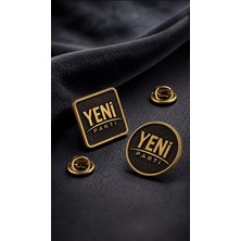 kuyumcudan Yeni Parti Yaka Rozeti Ikili Sade Model