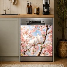 Laputa Tükkan Bulaşık Makinesi Sticker 70X70 cm Aşık Kuşlar Model 2