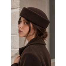 Külah Klh Studio Dept. Heritage Wool Pillbox Şapka - Kahverengi