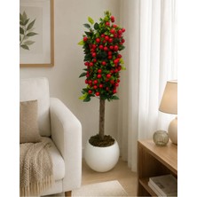 Cennet Home Royal Berry Premium 110 cm Doğal Görünümlü Yapay Kiraz Meyve Ağacı
