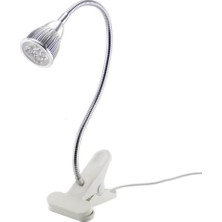 Mbl 5 LED Spot Işıklı Akrobat Masa Lambası E27 220V | Esnek Gövdeli Profesyonel Çalışma Lambası