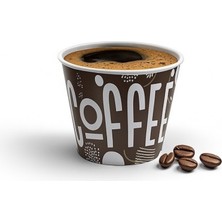 Roll-Up Ekonomik 4 Oz Karton Bardak 50 Adet 118 ml Türk Kahvesi ve Espresso Bardağı