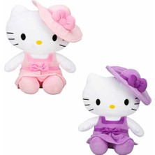 Küçük Hazine Hello Kitty Şapkalı Peluş Oyuncak 36 Cm.1 Adet Fiyatıdır