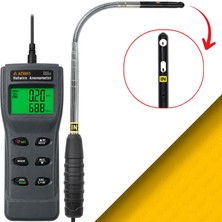 Sevgift Az 8953 Hot Wire Anemometre | Hava Hızı, Debi, Sıcaklık ve Nem Ölçer | Teleskopik Problu