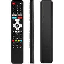 Herz Next ile Uyumlu Model YE-86JFSG8-QLED+ Mikrofonlu Smart Tv Kumanda
