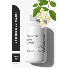 Cage Art Studio Yasemin Mum Esansı 1000 ml - Yüksek Kalite Mum Koku Esansı, Soya Wax ve Parafin Uyumlu