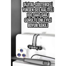 Aydogan's Ayd Boyun Askılı Bluetooth Kulaklık Uzun Şarj Süreli Dijital Göstergeli Kablolu