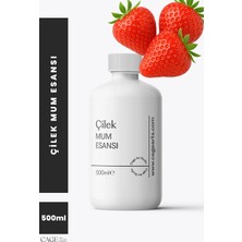 Cage Art Studio Çilek Mum Esansı 500 ml - Yüksek Kalite Mum Koku Esansı, Soya Wax ve Parafin Uyumlu
