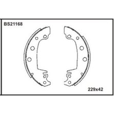 Beşer Beser BS21168 Arka Fren Balatası Pabuç M131 R12 R25 Espace I Yapıştırma Cırcırlı 9128722