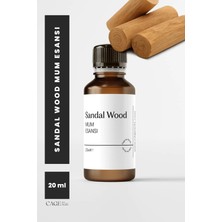 Cage Art Studio Sandal Wood Mum Esansı 20 ml - Yüksek Kalite Mum Koku Esansı, Soya Wax ve Parafin Uyumlu