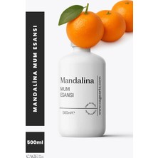 Cage Art Studio Mandalina Mum Esansı 500 ml - Yüksek Kalite Mum Koku Esansı, Soya Wax ve Parafin Uyumlu