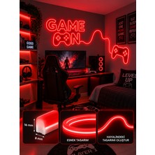 Borsan 2 Metre Kırmızı Neon LED 220V Tak Çalıştır IP65 Esnek Hortum LED Ultra Parlak Iç Dış Mekan Dekoratif Aydınlatma MONTAJ APARATI DAHİL