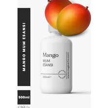 Cage Art Studio Mango Mum Esansı 500 ml - Yüksek Kalite Mum Koku Esansı, Soya Wax ve Parafin Uyumlu