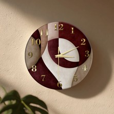 🕒 Bohem Modern Duvar Saati ✨ Sessiz Mekanizma 🎨 Camsız Mdf Dekoratif Salon ve Oturma Odası Saati 33CM