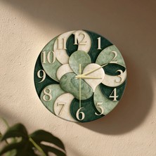 🕒 Bohem Modern Duvar Saati ✨ Sessiz Mekanizma 🎨 Camsız Mdf Dekoratif Salon ve Oturma Odası Saati 33CM