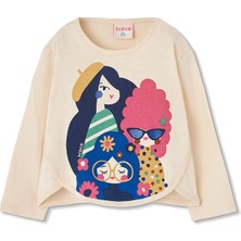 Boboli Hayvan Desenli Tshirt 2 Yaş-6 Yaş Ekru