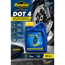 Putoline Dot 4 Motosiklet Fren Hidroliği 500 ml Yüksek Performanslı Brake Fluid
