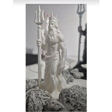 Salıncak Posedion Dibi Taşlı Akvaryum Süsü 10 cm (Beyaz)