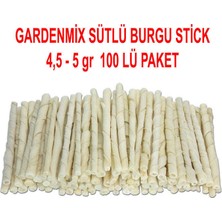 Garden Mix Gardenmix 4,5-5g Sütlü Burgu Stick 100 Lü Paket