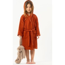 Motif Tekstil Mini Joone Waffle Pike Çocuk Bornozu %100 Pamuk