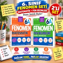 📚 Fenomen 6. Sınıf Matematik ve Fen Bilimleri Soru Bankası 2’li Set – 6A