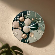 🕒 Bohem Modern Duvar Saati ✨ Sessiz Mekanizma 🎨 Camsız Mdf Dekoratif Salon ve Oturma Odası Saati 33CM
