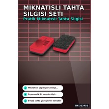 Eco Lounge Renkli Eva Sünger Tutacaklı 40 Adet Mıknatıslı Tahta Silgisi - Sınıf Kullanımına Uygun BX-313452