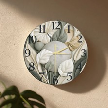 🕒 Bohem Modern Duvar Saati ✨ Sessiz Mekanizma 🎨 Camsız Mdf Dekoratif Salon ve Oturma Odası Saati 33CM