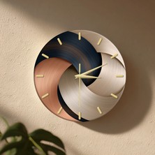 🕒 Bohem Modern Duvar Saati ✨ Sessiz Mekanizma 🎨 Camsız Mdf Dekoratif Salon ve Oturma Odası Saati 33CM