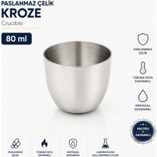 Labolist Paslanmaz Çelik Kroze 80 ml - Crucible