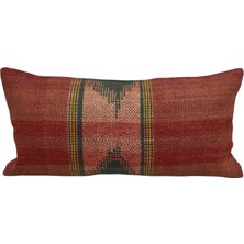 Zehra Abla Halı Yeni El Dokuma Dekorluk Lumbar Kilim Kırlent Yastık Kılıfı 7413