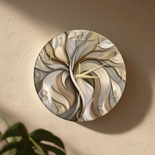 🕒 Bohem Modern Duvar Saati ✨ Sessiz Mekanizma 🎨 Camsız Mdf Dekoratif Salon, Mutfak ve Oturma Odası Saati 33CM