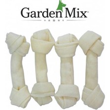 Garden Mix Gardenmix Beyaz Düğüm Deri Kemik 12-13 Cm/4 Lü