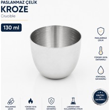 Labolist Paslanmaz Çelik Kroze 130 ml - Crucible
