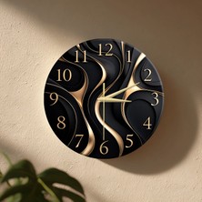 🕒 Bohem Modern Duvar Saati ✨ Sessiz Mekanizma 🎨 Camsız Mdf Dekoratif Salon, Mutfak ve Oturma Odası Saati 33CM