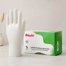 sbodurhome Lateks Pudralı Muayene Eldiveni S 100'LÜ