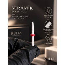 Rulia Professional Rulia Seramik Freze Ucu Kırmızı Bant Yumuşak Sertlik Isınmadan Hızlı ve Kontrollü Söküm